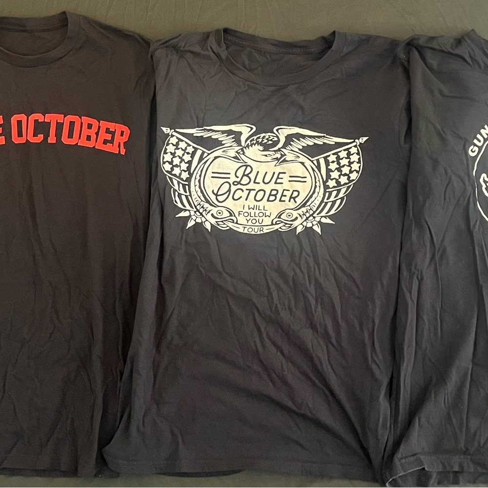 Lot of 19 Blue October t-shirts all Large - Picture 7 of 14